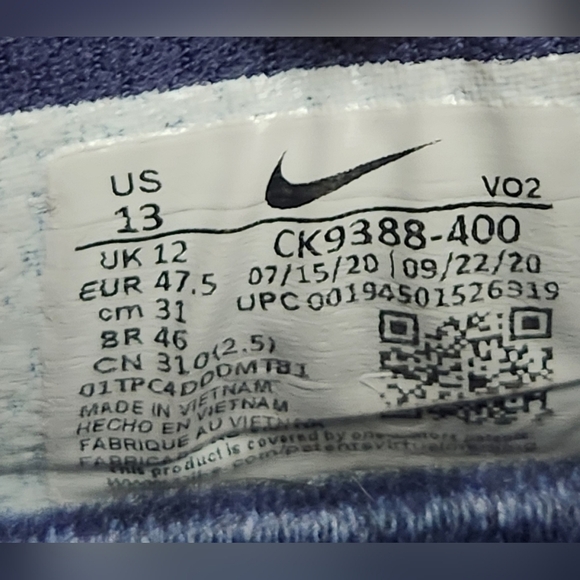 Nike Metcon 6 Royal Blue Coral Yellow Athletic Shoes Men's Size 13 - Picture 9 of 9